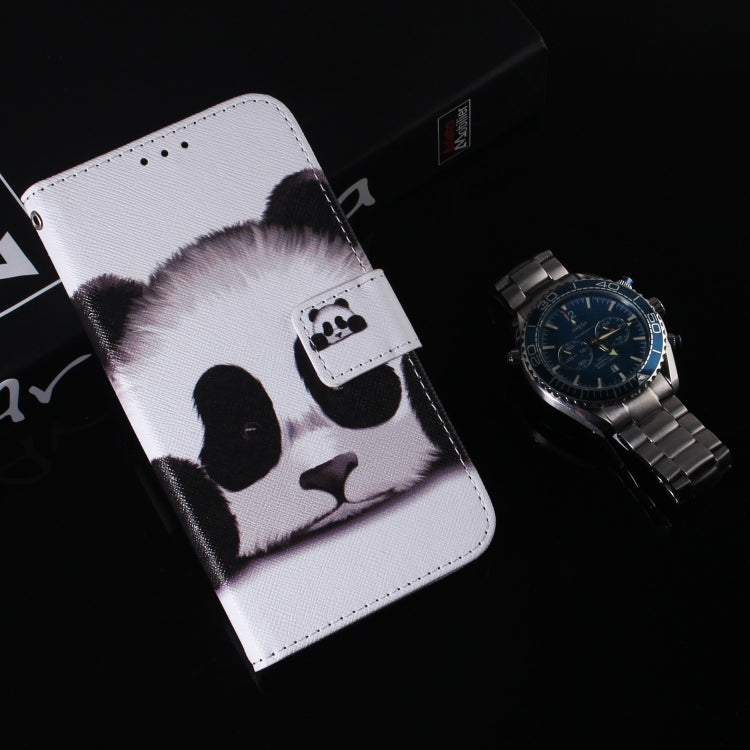 For iPhone 16 Pro Coloured Drawing Flip Leather Phone Case(Panda) - iPhone 16 Pro Cases by PMC TechLife | Online Shopping South Africa | PMC TechLife | Buy Now Pay Later Mobicred