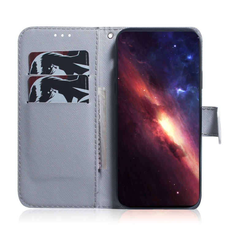 For iPhone 16 Plus Coloured Drawing Flip Leather Phone Case(Apricot) - iPhone 16 Plus Cases by PMC TechLife | Online Shopping South Africa | PMC TechLife | Buy Now Pay Later Mobicred