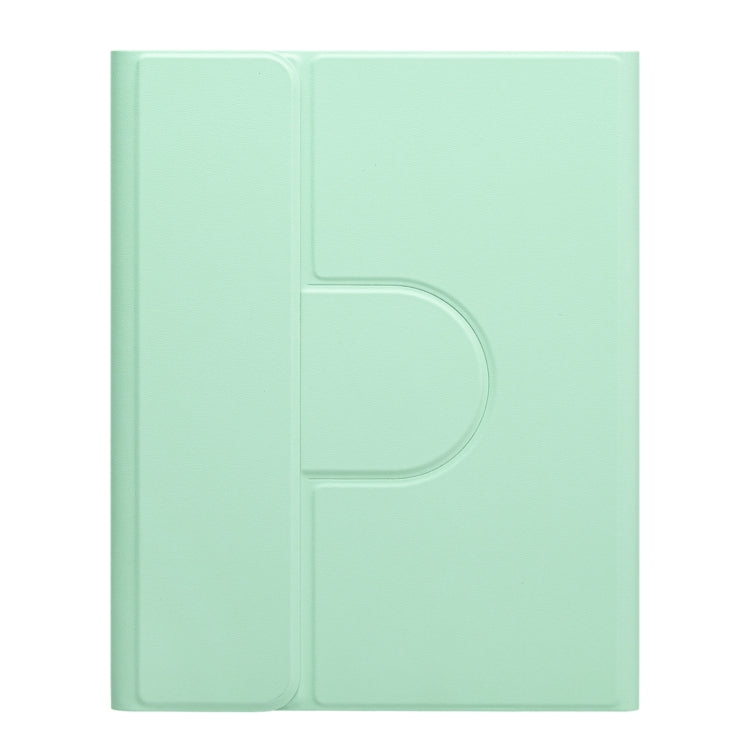 For iPad Air 2022 / iPad Pro 11 2021 Square Button 360 Degree Rotatable Bluetooth Keyboard Leather Case with Touchpad(Mint Green) - Universal by PMC TechLife | Online Shopping South Africa | PMC TechLife