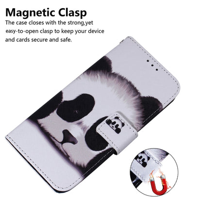 For Xiaomi Redmi Note 13 4G Global Coloured Drawing Flip Leather Phone Case(Panda) - Note 13 Cases by PMC Jewellery | Online Shopping South Africa | PMC Jewellery | Buy Now Pay Later Mobicred