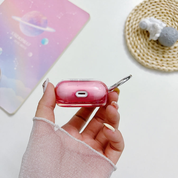 For AirPods Pro Transparent Glitter Bluetooth Earphone Protective Case(Sky Blue) - For AirPods Pro by PMC Jewellery | Online Shopping South Africa | PMC Jewellery | Buy Now Pay Later Mobicred