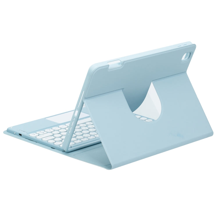 For iPad 10.2 2021 / Air 2019 Square Button 360 Degree Rotatable Bluetooth Keyboard Leather Case(Pink) - Universal by PMC TechLife | Online Shopping South Africa | PMC TechLife