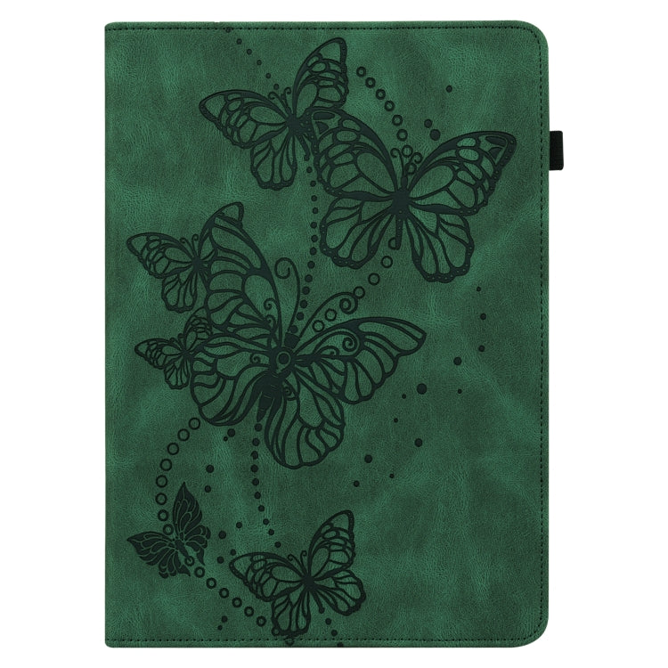 For Amazon Fire Max 11 Embossed Butterfly Pattern Leather Tablet Case(Green) - Amazon by PMC TechLife | Online Shopping South Africa | PMC TechLife | Buy Now Pay Later Mobicred