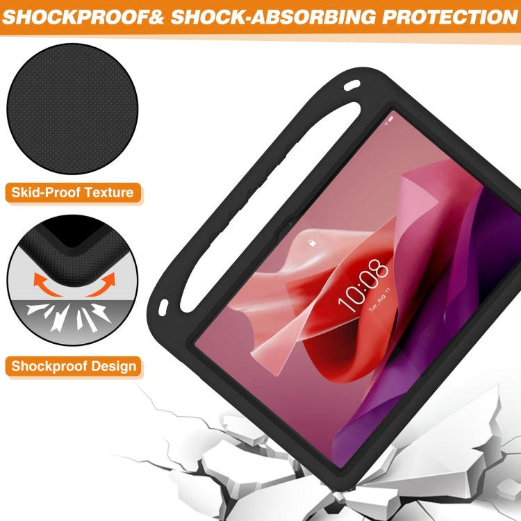 For Lenovo Tab P12 12.7 Handle Portable EVA Shockproof Tablet Case(Black) - Lenovo by PMC Jewellery | Online Shopping South Africa | PMC Jewellery | Buy Now Pay Later Mobicred