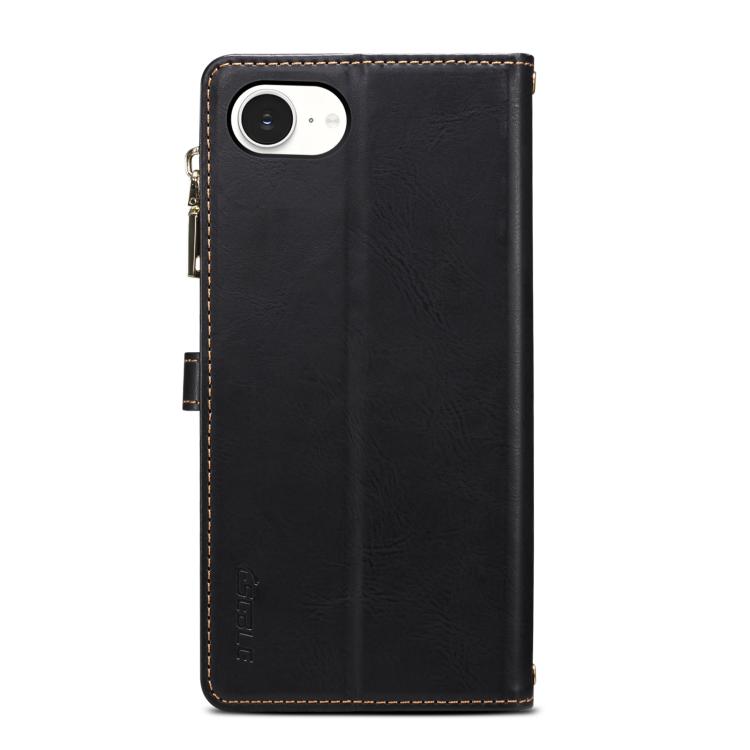 For iPhone 16e ESEBLE Star Series Lanyard Zipper Wallet RFID Leather Case(Black) - iPhone 16e Cases by ESEBLE | Online Shopping South Africa | PMC TechLife | Buy Now Pay Later Mobicred