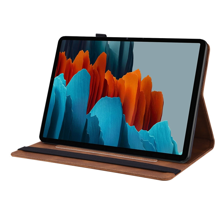 For Samsung Galaxy Tab S9 Butterfly Flower Embossed Leather Tablet Case(Brown) - free shipping - PMC Jewellery - Order now!
