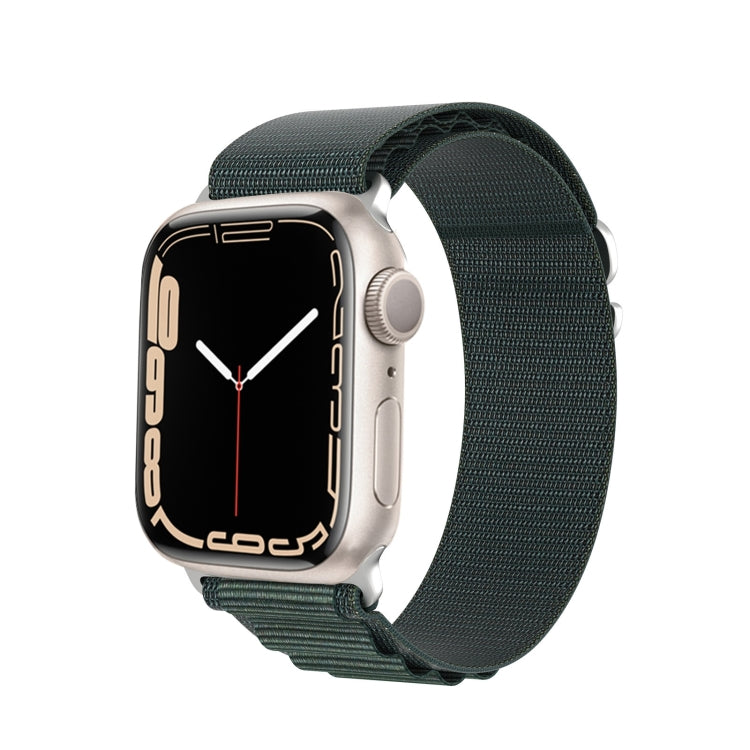 For Apple Watch SE 2022 44mm DUX DUCIS GS Series Nylon Loop Watch Band(Green) - Watch Bands by DUX DUCIS | Online Shopping South Africa | PMC Jewellery | Buy Now Pay Later Mobicred