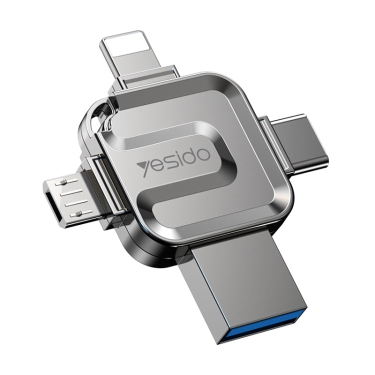 16GB Yesido FL15 USB + 8 Pin + Mirco USB + Type-C 4 in 1 USB Flash Drive with OTG Function - U Disk & Card Reader by Yesido | Online Shopping South Africa | PMC Jewellery | Buy Now Pay Later Mobicred