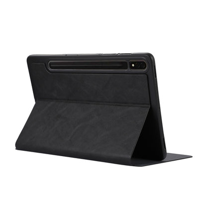 For Samsung Galaxy Tab S9 TPU Flip Tablet Protective Leather Case(Black) - Galaxy Tab S9 Cases by PMC Jewellery | Online Shopping South Africa | PMC Jewellery | Buy Now Pay Later Mobicred