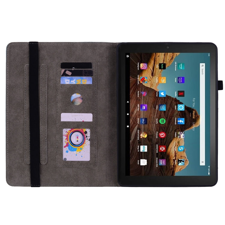 For Amazon Fire HD 10 2023 Butterfly Rose Embossed Leather Tablet Case(Green) - Amazon by PMC TechLife | Online Shopping South Africa | PMC TechLife | Buy Now Pay Later Mobicred