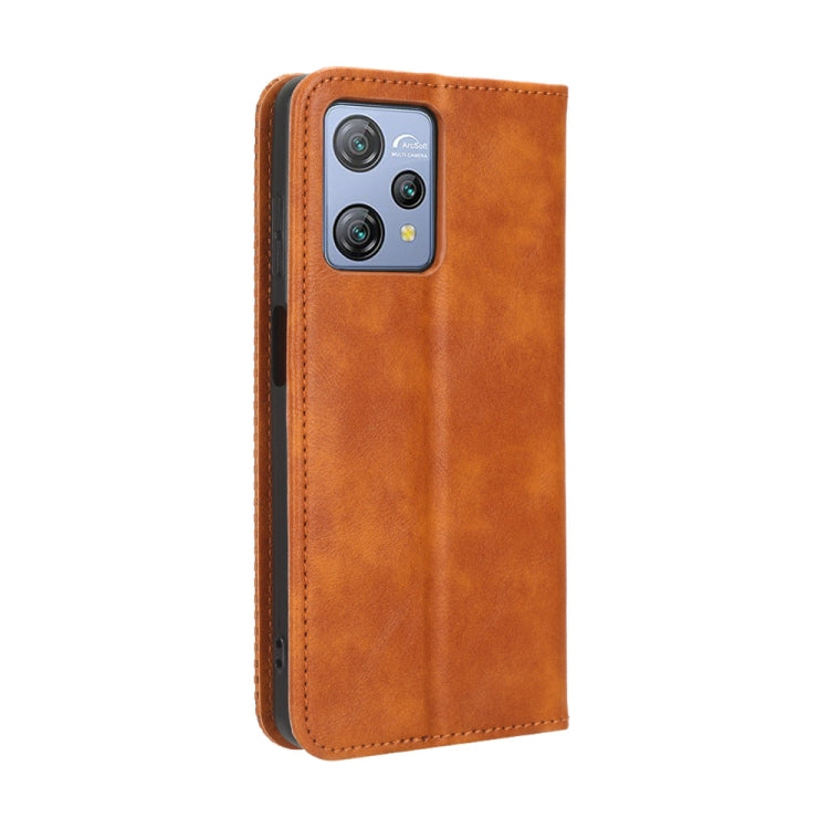 For Blackview A53 / A53 Pro Magnetic Buckle Retro Texture Leather Phone Case(Brown) - More Brand by PMC TechLife | Online Shopping South Africa | PMC TechLife