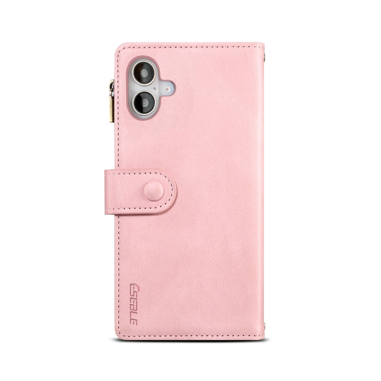 For iPhone 16 ESEBLE Retro Frosted RFID Flip Leather Phone Case(Rose Gold) - free shipping - PMC TechLife - Order now!