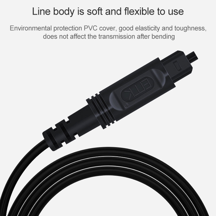 20m EMK OD2.2mm Digital Audio Optical Fiber Cable Plastic Speaker Balance Cable(Silver Grey) - Audio Optical Cables by EMK | Online Shopping South Africa | PMC Jewellery | Buy Now Pay Later Mobicred