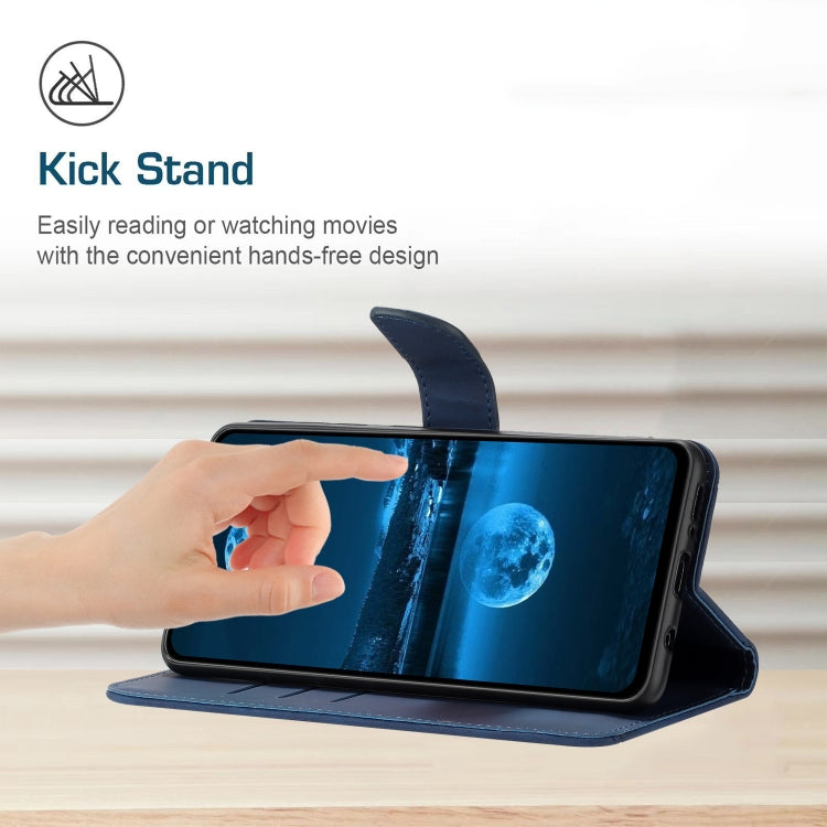For Google Pixel 9 Pro Stitching Embossed Leather Phone Case(Blue) - Google Cases by PMC TechLife | Online Shopping South Africa | PMC TechLife | Buy Now Pay Later Mobicred