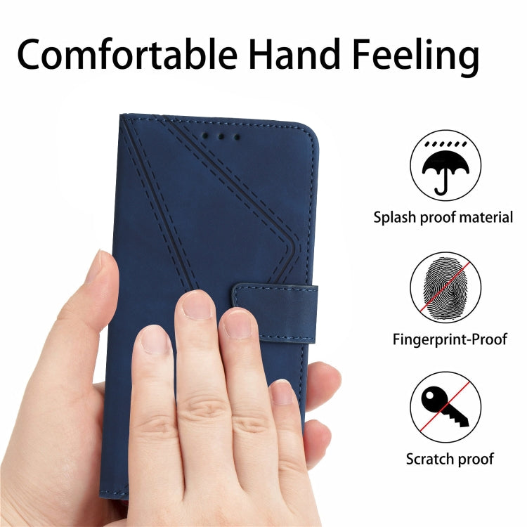 For Google Pixel 9 Pro Stitching Embossed Leather Phone Case(Blue) - Google Cases by PMC TechLife | Online Shopping South Africa | PMC TechLife | Buy Now Pay Later Mobicred
