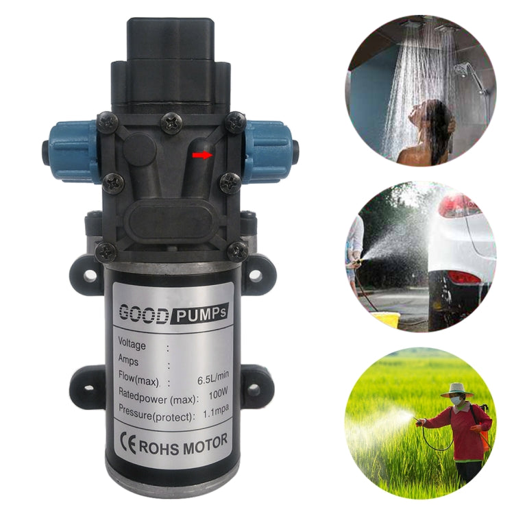 DC12V 100W Smart Double Thread Positive Pump Diaphragm 8L Atomizing Spray Water Pump for Car Washing / Irrigation - Car washing supplies by PMC TechLife | Online Shopping South Africa | PMC TechLife | Buy Now Pay Later Mobicred