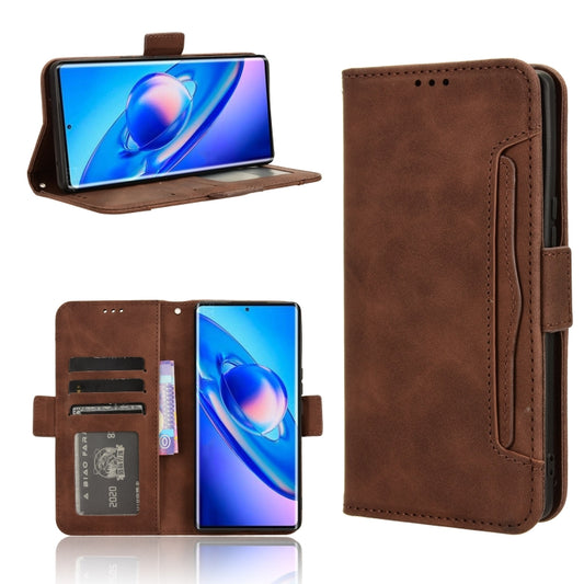 For Blackview A200 Pro Skin Feel Calf Texture Card Slots Leather Phone Case(Brown) - More Brand by PMC Jewellery | Online Shopping South Africa | PMC Jewellery