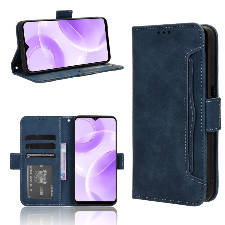 For Ulefone Note 15 Skin Feel Calf Texture Card Slots Leather Phone Case(Blue) - Ulefone Cases by PMC Jewellery | Online Shopping South Africa | PMC Jewellery | Buy Now Pay Later Mobicred