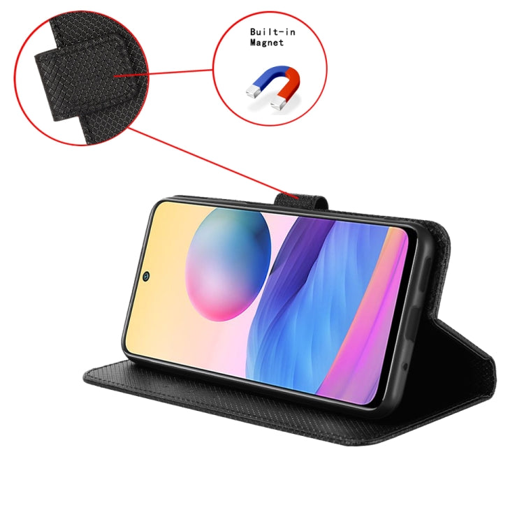 For Blackview Oscal C70 Diamond Texture Leather Phone Case(Black) - More Brand by PMC TechLife | Online Shopping South Africa | PMC TechLife