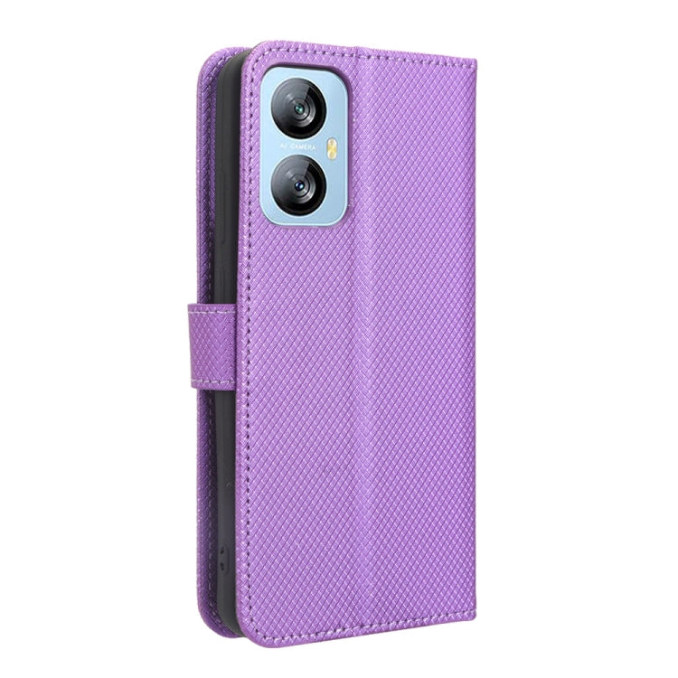 For Blackview A52 / A52 Pro Diamond Texture Leather Phone Case(Purple) - More Brand by PMC TechLife | Online Shopping South Africa | PMC TechLife