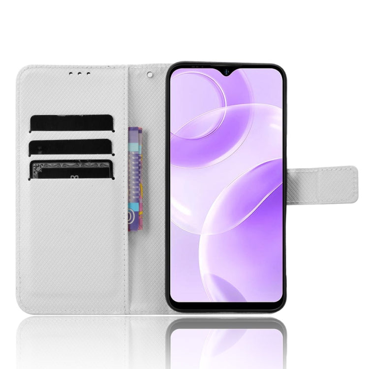 For Ulefone Note 15 Diamond Texture Leather Phone Case(White) - Ulefone Cases by PMC Jewellery | Online Shopping South Africa | PMC Jewellery | Buy Now Pay Later Mobicred