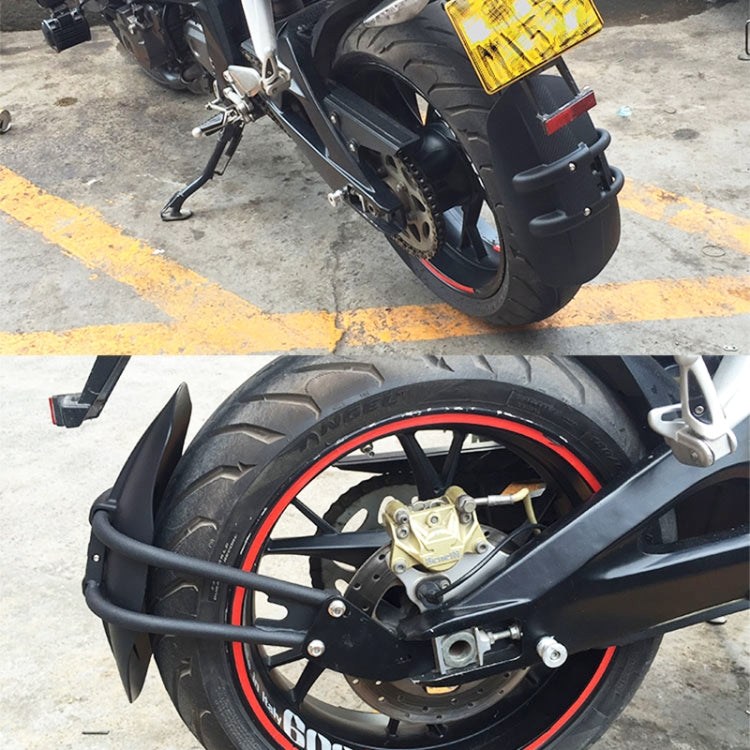 Motorcycle Stainless Steel Modified Rear Wheel Fender Dustproof Splash Flaps Mudguards Fender Guard, Style:D Style Foot - Others by PMC Jewellery | Online Shopping South Africa | PMC Jewellery | Buy Now Pay Later Mobicred