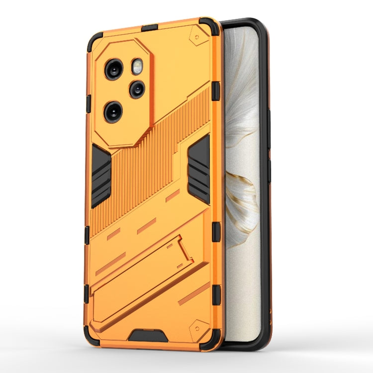 For Honor 100 Pro 5G Punk Armor 2 in 1 PC + TPU Phone Case with Holder(Orange) - Honor Cases by PMC TechLife | Online Shopping South Africa | PMC TechLife | Buy Now Pay Later Mobicred