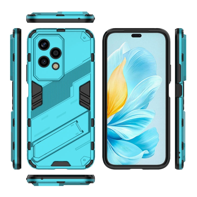 For Honor 200 Lite Global Punk Armor 2 in 1 PC + TPU Phone Case with Holder(Blue) - Honor Cases by PMC TechLife | Online Shopping South Africa | PMC TechLife | Buy Now Pay Later Mobicred