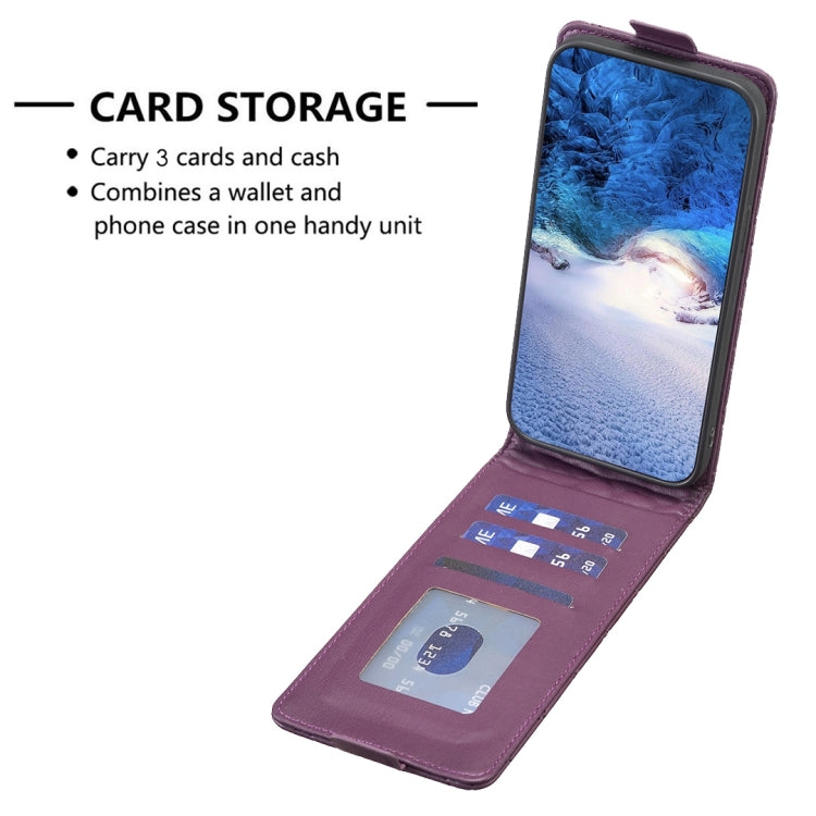 For Nokia G310 Diamond Lattice Vertical Flip Leather Phone Case(Dark Purple) - Nokia Cases by PMC Jewellery | Online Shopping South Africa | PMC Jewellery | Buy Now Pay Later Mobicred