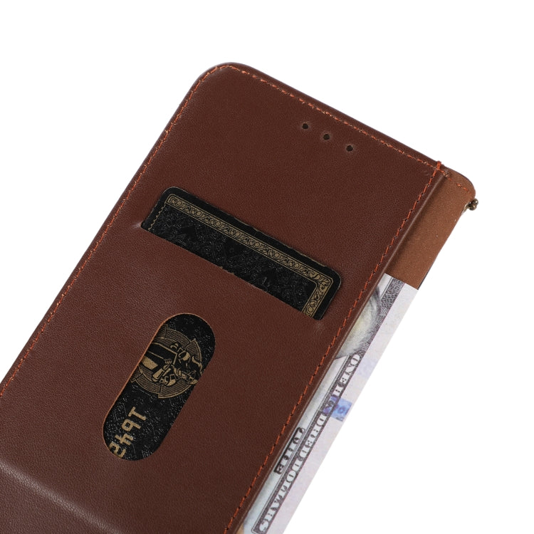 For Honor 100 KHAZNEH Nappa Top Layer Cowhide Leather Phone Case(Brown) - Honor Cases by PMC TechLife | Online Shopping South Africa | PMC TechLife | Buy Now Pay Later Mobicred