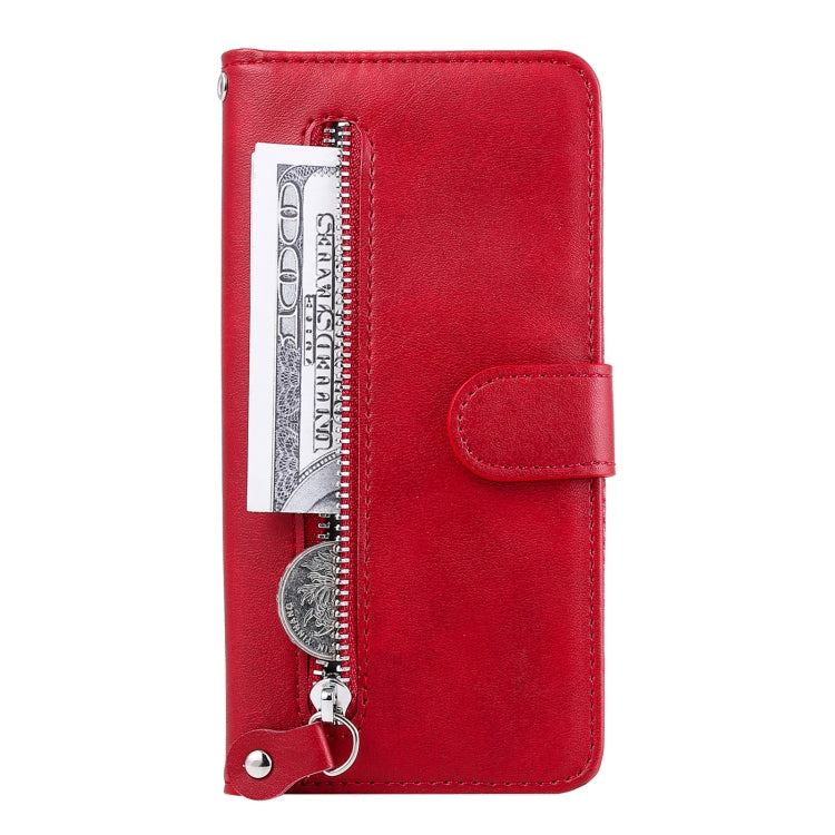 For Xiaomi Redmi K70 / K70 Pro Fashion Calf Texture Zipper Leather Phone Case(Red) - K70 Pro Cases by PMC Jewellery | Online Shopping South Africa | PMC Jewellery | Buy Now Pay Later Mobicred