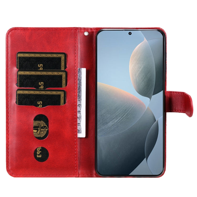 For Xiaomi Redmi K70 / K70 Pro Fashion Calf Texture Zipper Leather Phone Case(Red) - K70 Pro Cases by PMC Jewellery | Online Shopping South Africa | PMC Jewellery | Buy Now Pay Later Mobicred