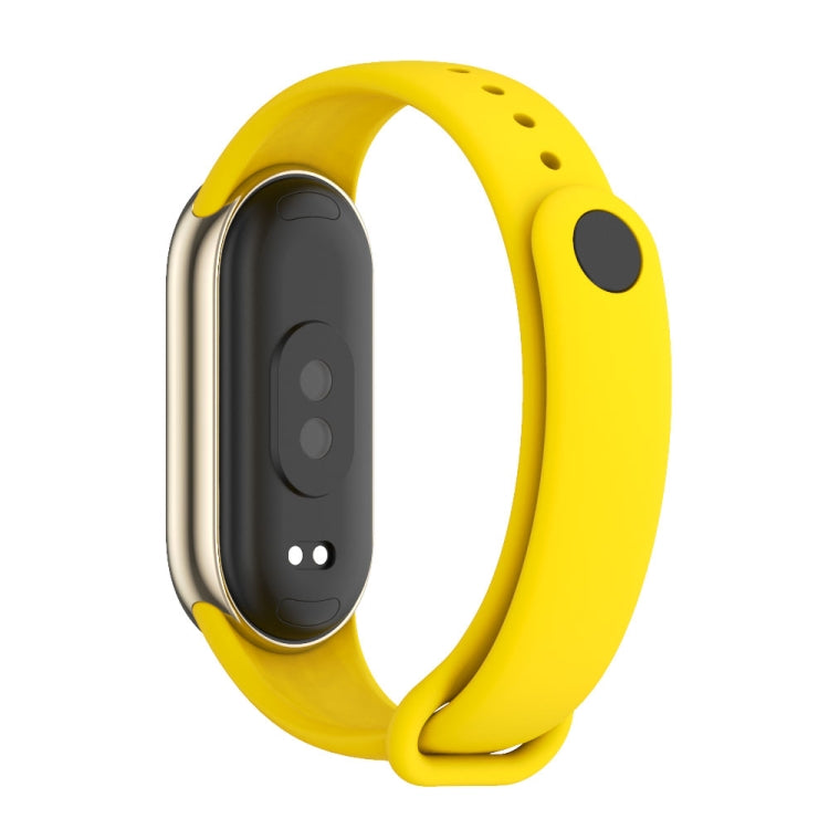 For Xiaomi Smart Band 10 / 9 / 8 Mijobs Solid Color Silicone Watch Band(Yellow) - free shipping - PMC TechLife - Order now!