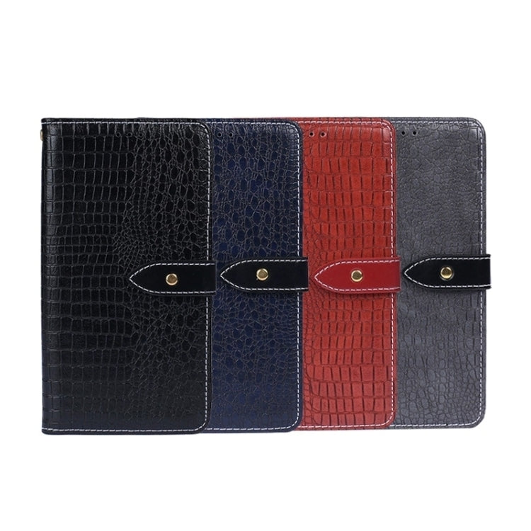 For vivo X100 idewei Crocodile Texture Leather Phone Case(Dark Blue) - vivo Cases by idewei | Online Shopping South Africa | PMC Jewellery | Buy Now Pay Later Mobicred