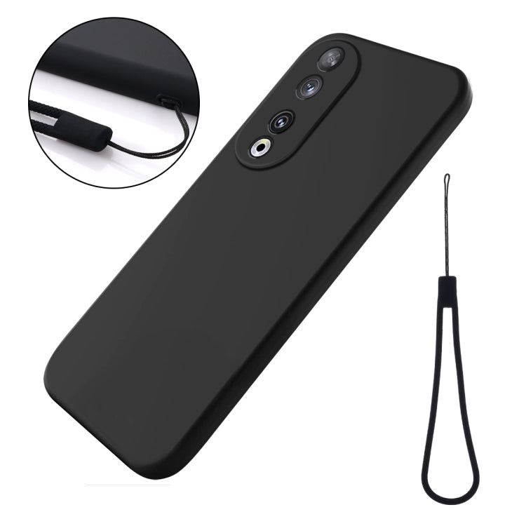For Honor 90 Solid Color Liquid Silicone Dropproof Full Coverage Phone Case(Black) - free shipping - PMC TechLife - Order now!