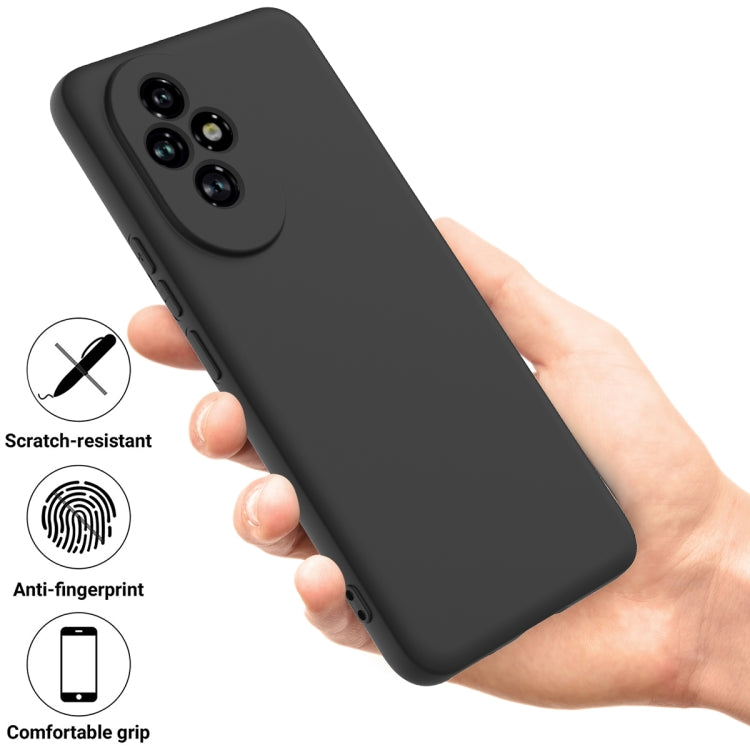 For Honor 200 Pro Solid Color Liquid Silicone Dropproof Full Coverage Phone Case(Black) - free shipping - PMC TechLife - Order now!