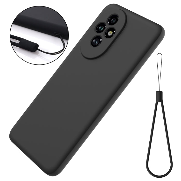 For Honor 200 Pro Solid Color Liquid Silicone Dropproof Full Coverage Phone Case(Black) - free shipping - PMC TechLife - Order now!
