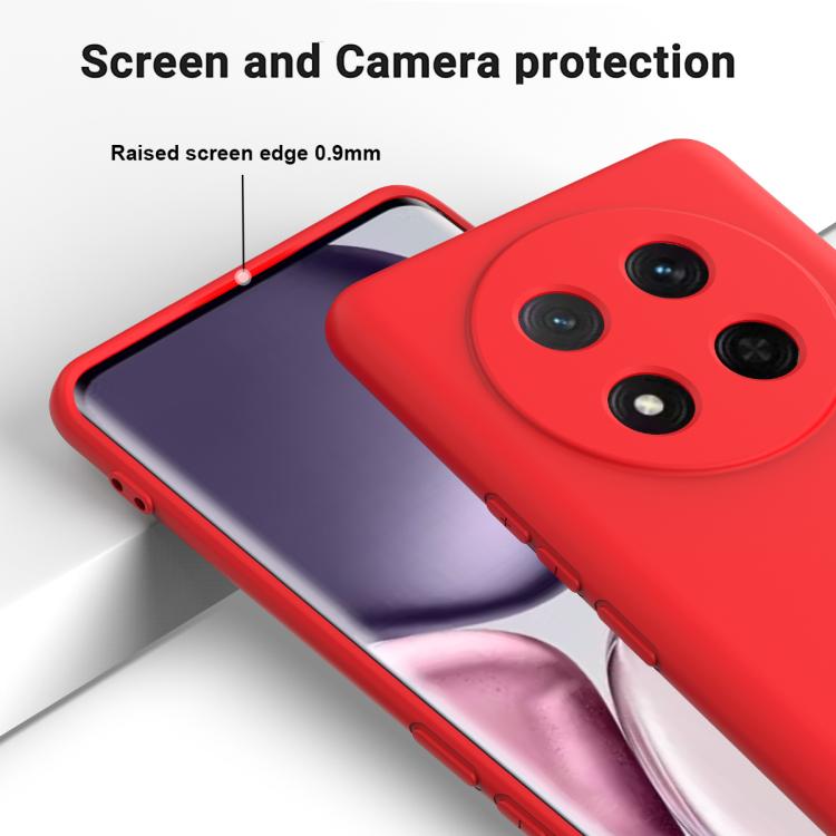 For Honor Magic7 Lite Solid Color Liquid Silicone Dropproof Full Coverage Phone Case(Red) - free shipping - PMC TechLife - Order now!