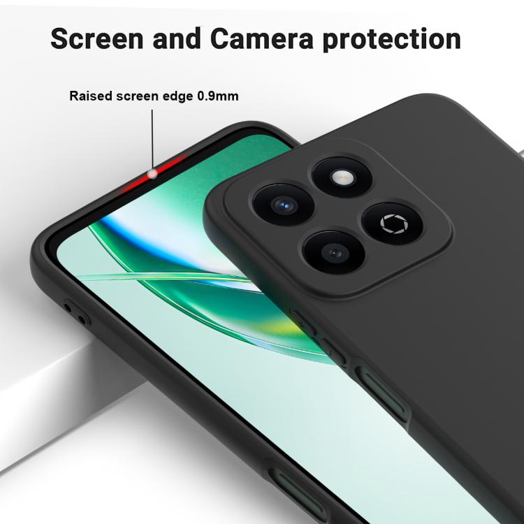 For Honor X6b 5G / Play 60 Plus Solid Color Liquid Silicone Dropproof Full Coverage Phone Case(Black) - free shipping - PMC TechLife - Order now!