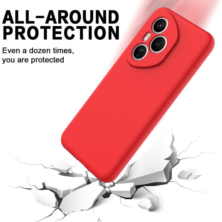 For Honor 400 Pro Global 160.8mm Solid Color Liquid Silicone Dropproof Full Coverage Phone Case(Red) - free shipping - PMC TechLife - Order now!