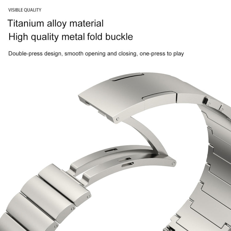 22mm Bamboo Joint Titanium Metal Watch Band(Silver) - free shipping - PMC TechLife - Order now!