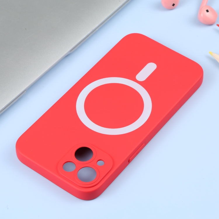 For iPhone 15 Liquid Silicone Magsafe Phone Case(Red) - iPhone 15 Cases by PMC TechLife | Online Shopping South Africa | PMC TechLife