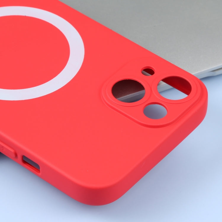 For iPhone 15 Liquid Silicone Magsafe Phone Case(Red) - iPhone 15 Cases by PMC Jewellery | Online Shopping South Africa | PMC Jewellery