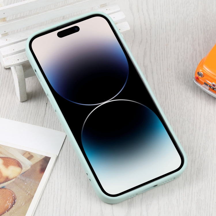 For iPhone 15 Pro Liquid Silicone Magsafe Phone Case(Light Cyan) - free shipping - PMC TechLife - Order now!