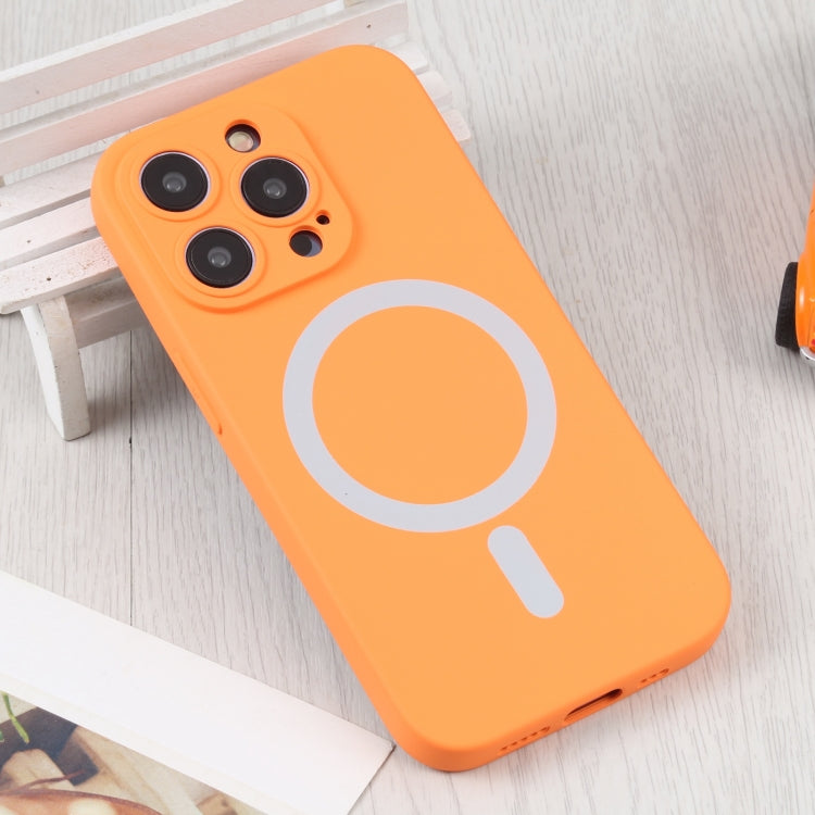 For iPhone 16 Plus Liquid Silicone Magsafe Phone Case(Orange) - iPhone 16 Plus Cases by PMC Jewellery | Online Shopping South Africa | PMC Jewellery | Buy Now Pay Later Mobicred