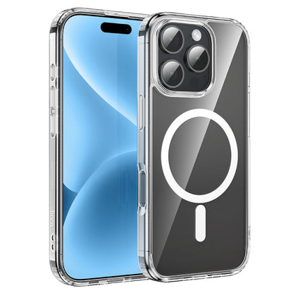 For iPhone 16 Pro hoco MagSafe Magnetic Series Airbag Shockproof Phone Case(Transparent) - iPhone 16 Pro Cases by hoco | Online Shopping South Africa | PMC Jewellery | Buy Now Pay Later Mobicred