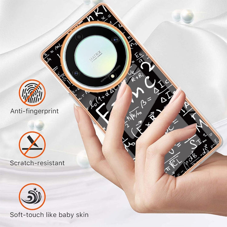 For Honor X9a / Magic5 Lite Electroplating Marble Dual-side IMD Phone Case(Equation) - Honor Cases by PMC TechLife | Online Shopping South Africa | PMC TechLife | Buy Now Pay Later Mobicred