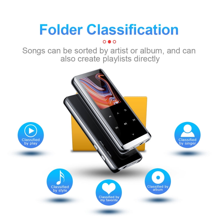 JNN M13 1.8 Inch LCD Screen Touch HiFi MP3 Player, Memory:4GB(Without Bluetooth) - free shipping - PMC TechLife - Order now!