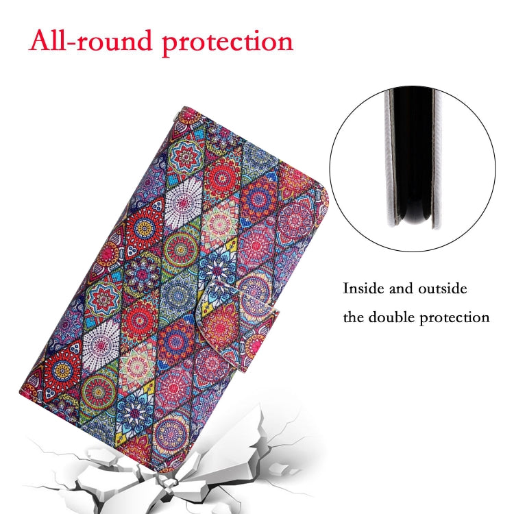 For iPhone 16 Pro 3D Colored Drawing Flip Leather Phone Case(Kaleidoscope) - iPhone 16 Pro Cases by PMC TechLife | Online Shopping South Africa | PMC TechLife | Buy Now Pay Later Mobicred