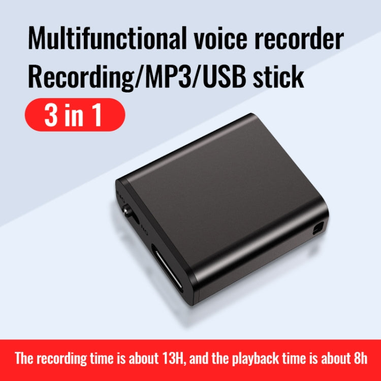 JNN Q8 Portable HD Noise Reduction Smart Voice Recorder, Memory:8GB - Recording Pen by JNN | Online Shopping South Africa | PMC Jewellery | Buy Now Pay Later Mobicred